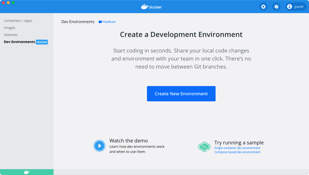 Dev environment intro
