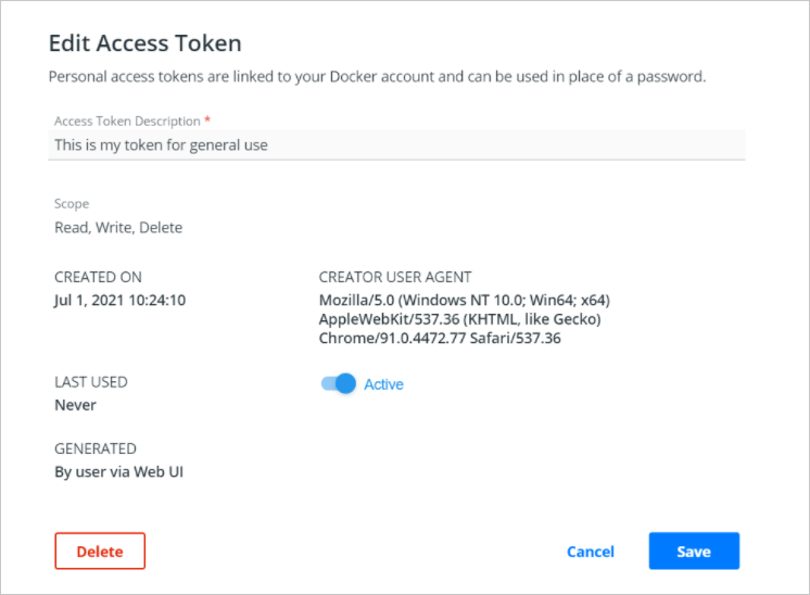 Modify Token